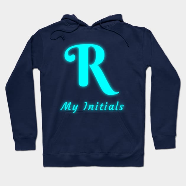 Letter R Letter Art Hoodie by EKSU17